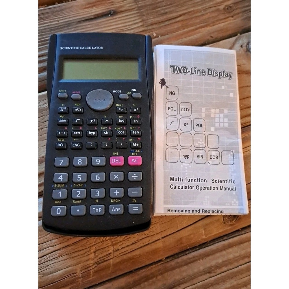 Scientific Electronic Battery Operated Calculator Black